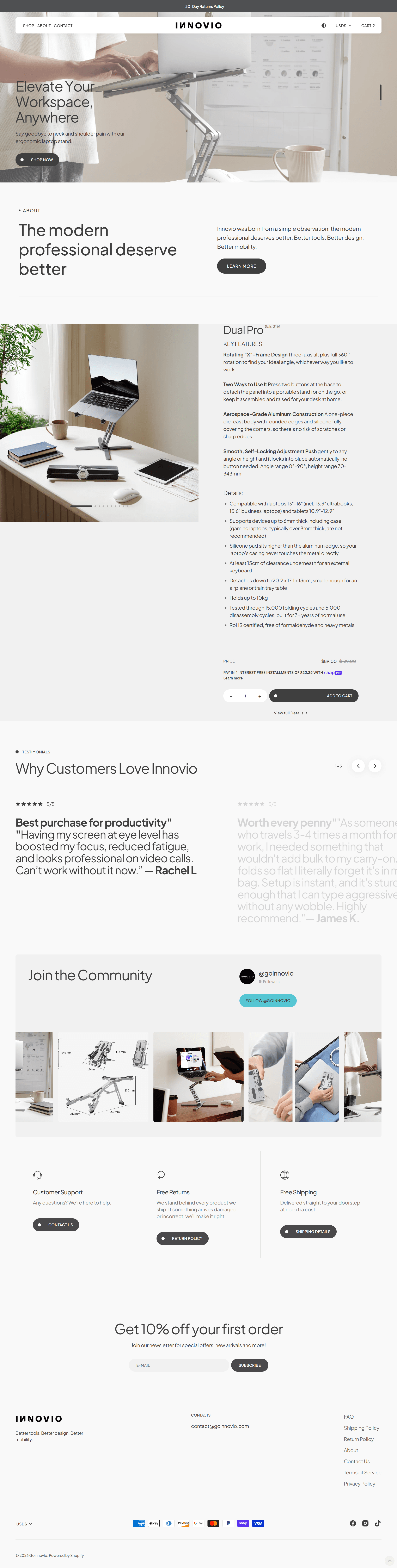 goinnovio.com website