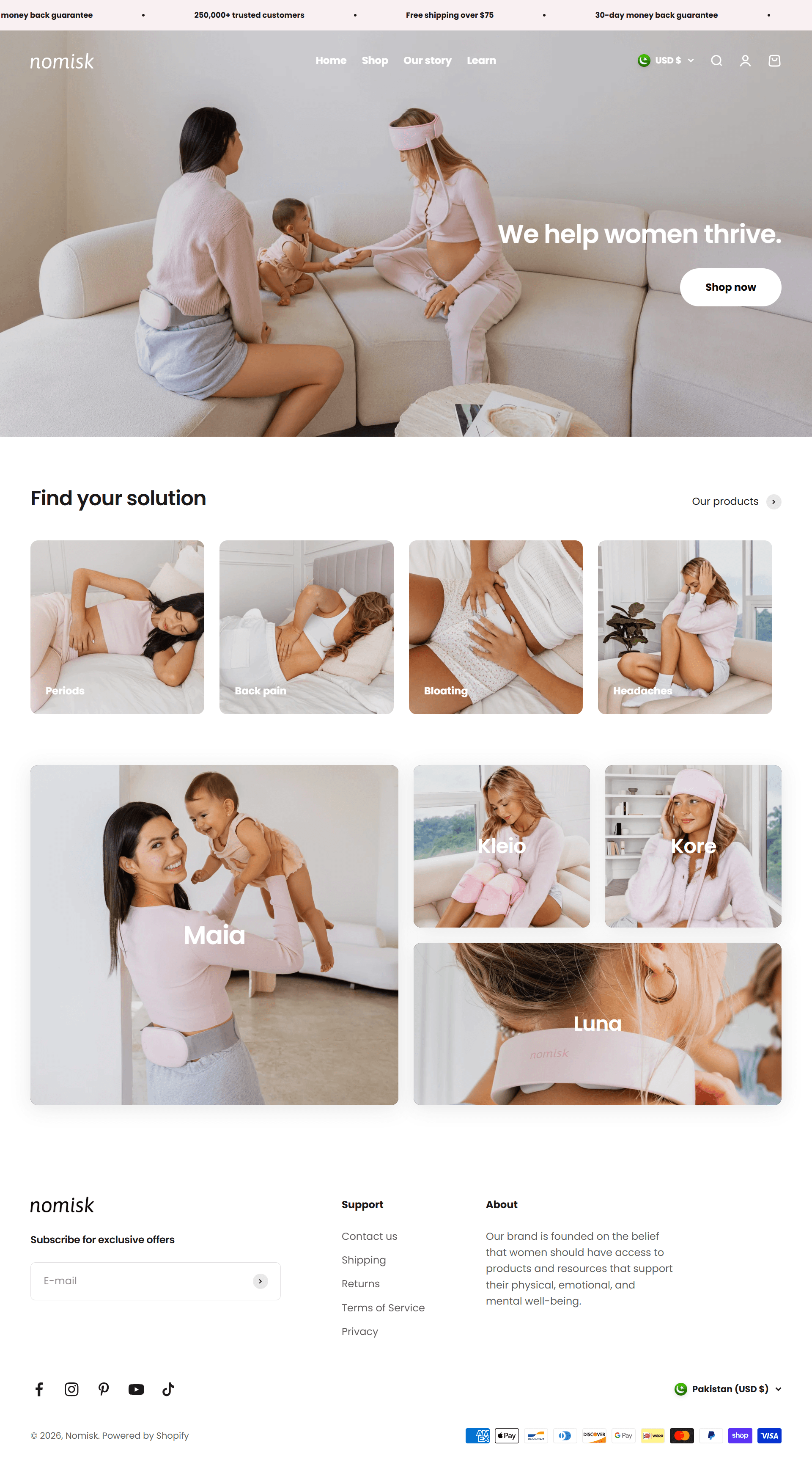 nomisk.com website