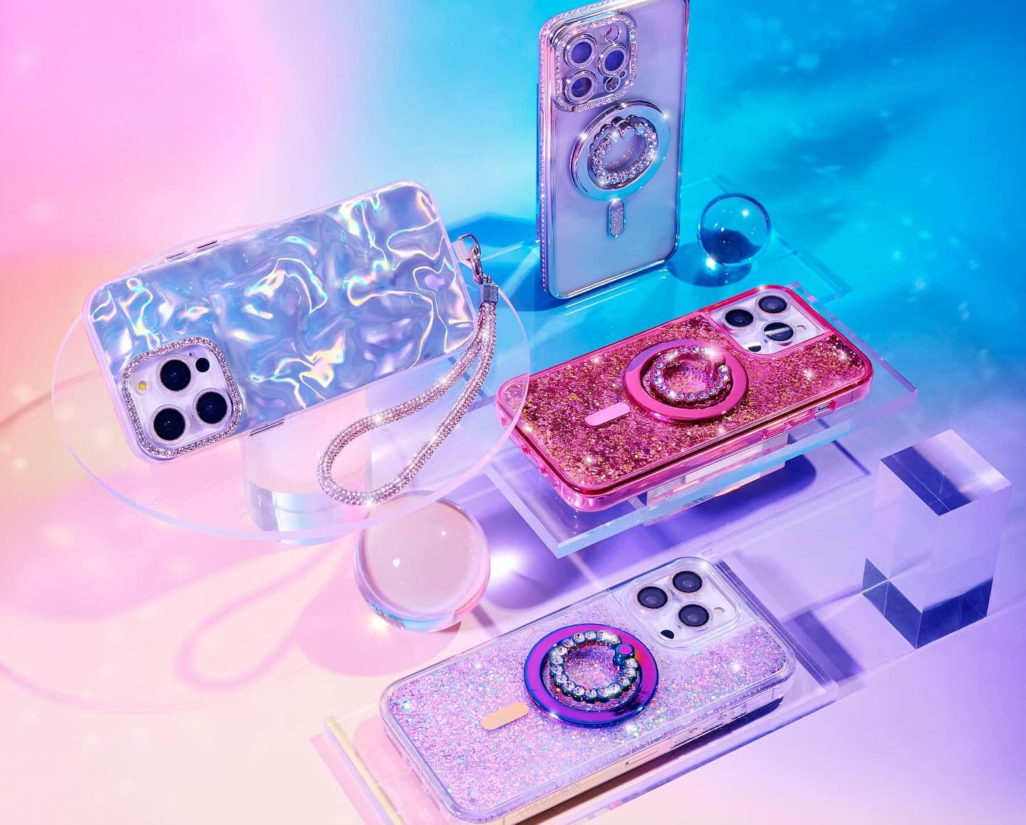 Holographic phone case collection product photo